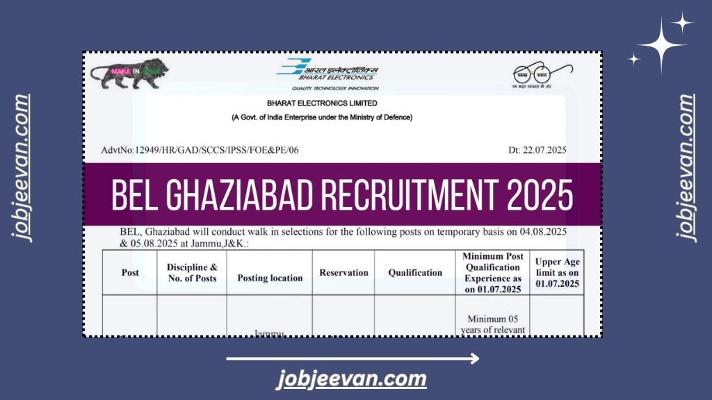 BEL Ghaziabad Recruitment 2025