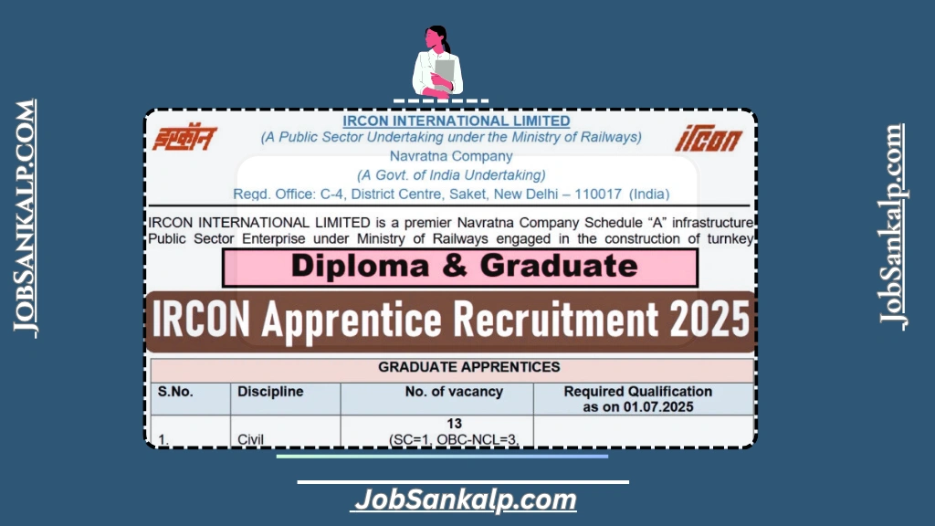 IRCON International Limited Apprenticeship Program 2025