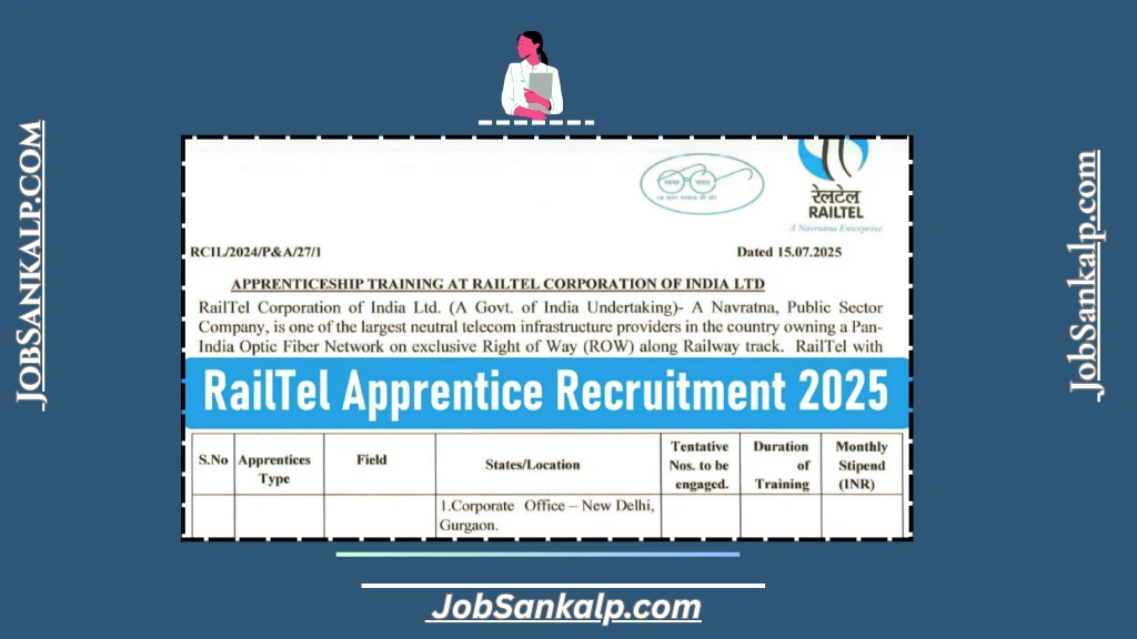 RailTel Apprentice Recruitment 2025
